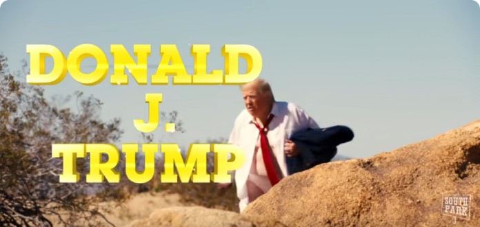 ‘South Park’ lança vídeo com deepfake em que Trump cai pelado no deserto e é surpreendido por pênis falante